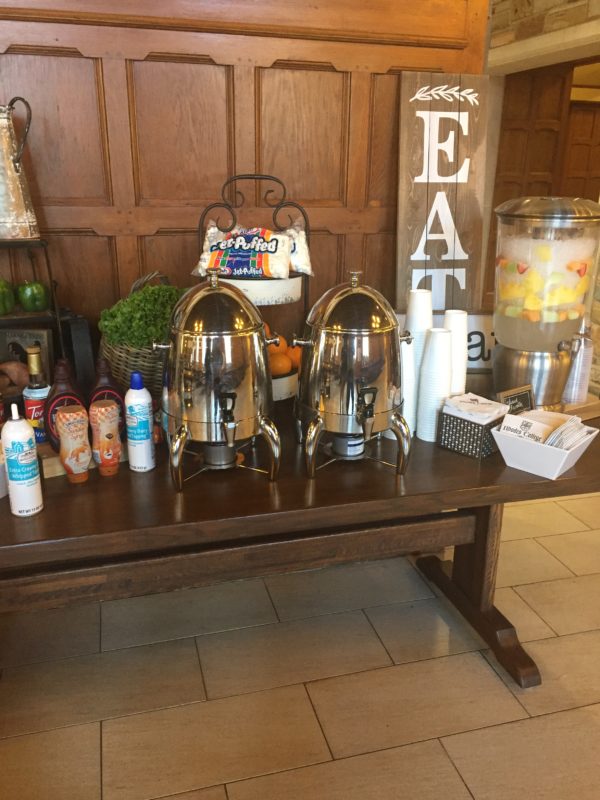 hot chocolate station inside